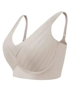 Leonisa Daily Side & Back Smoothing V Neck Wirefree Bra