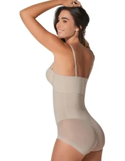 Leonisa Extra-High Waist Butt-Lift Shaper Brief in Beige