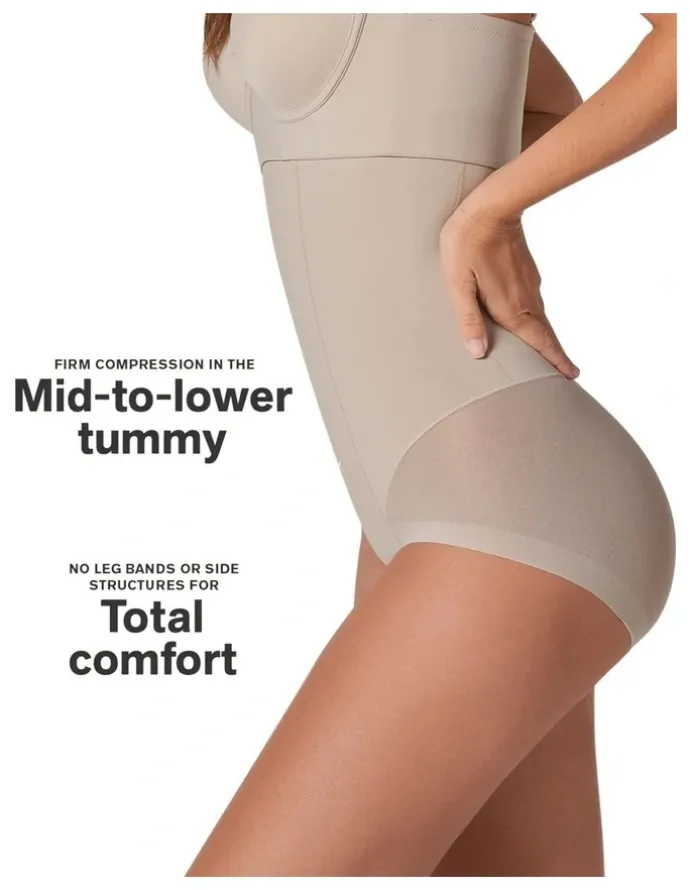 Leonisa Extra-High Waist Butt-Lift Shaper Brief in Beige