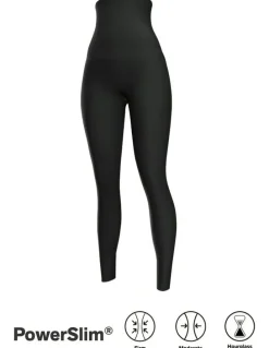 Leonisa Extra-High Waist Sculpting Firm Compression Leggings in Dark Blue