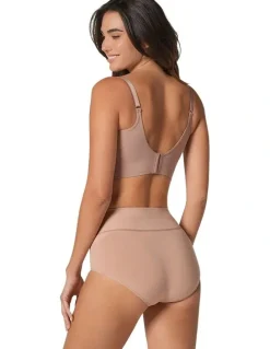 Leonisa High-Waisted Classic Shaping Tummy Control Brief in Beige