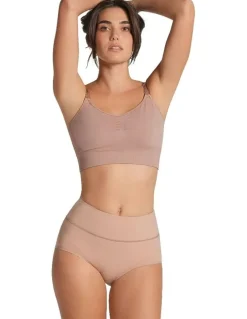Leonisa High-Waisted Classic Shaping Tummy Control Brief in Beige
