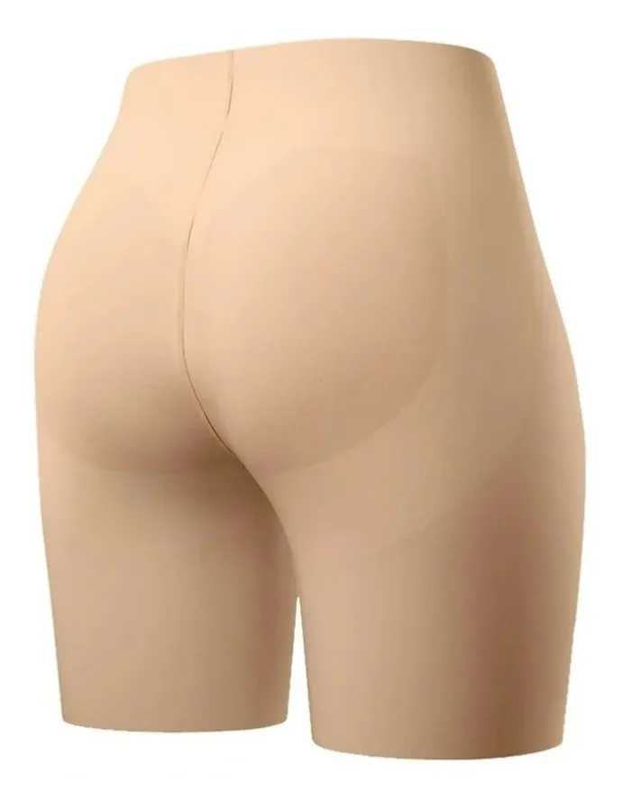 Leonisa InvisiLift Seamless Butt-Lift Anti-Chafe Shorts in Beige