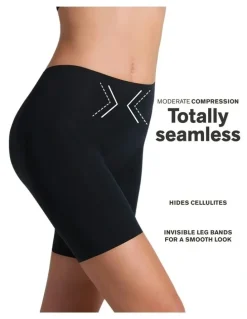 Leonisa InvisiPlunge Undetectable Low Back Shapewear Shorts in Black