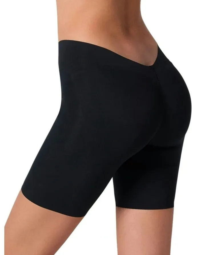 Leonisa InvisiPlunge Undetectable Low Back Shapewear Shorts in Black