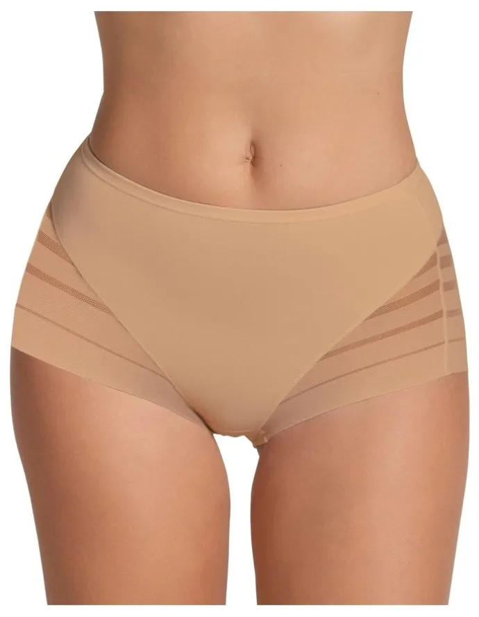 Leonisa Lace Stripe Undetectable Seamless Shaping Brief in Nude