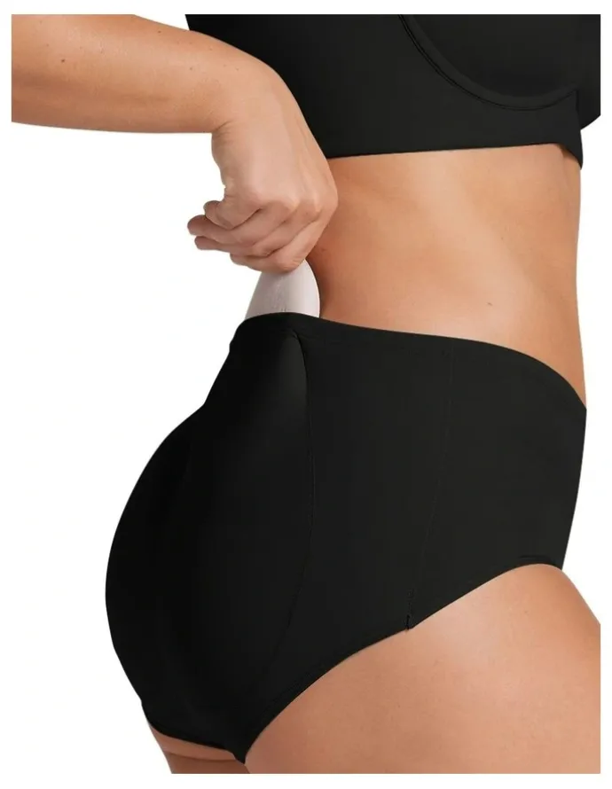 Leonisa Magic Padded Instant Booty Lifting Brief in Black