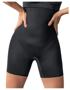 Leonisa On Target Firm Tummy Control Body Shaper Short in Black