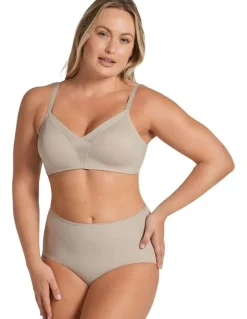 Leonisa Perfect Fit Seamless High Waist Shaping Brief in Beige