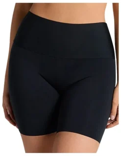 Leonisa Power Stay Slip Seamless Shapewear And Anti-Chafe Shorts in Black