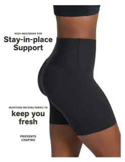 Leonisa PowerShorts Tummy Control & Anti-Chafe Shorts in Black
