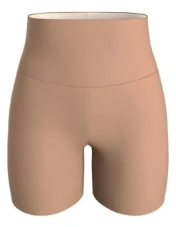 Leonisa PowerStay Slip Seamless Shapewear & Anti-Chafe Short in Brown