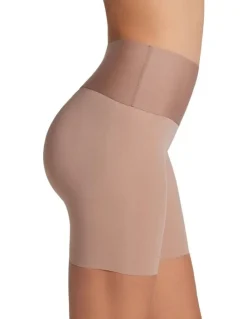 Leonisa PowerStay Slip Seamless Shapewear & Anti-Chafe Short in Brown