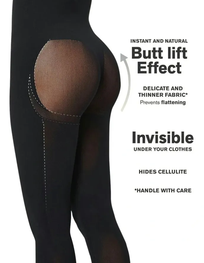 Leonisa Smart Shape Extra High Waist Butt Lift Shaping Leggings in Black