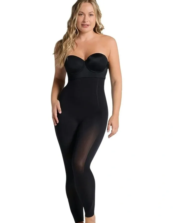 Leonisa Smart Shape Extra High Waist Butt Lift Shaping Leggings in Black