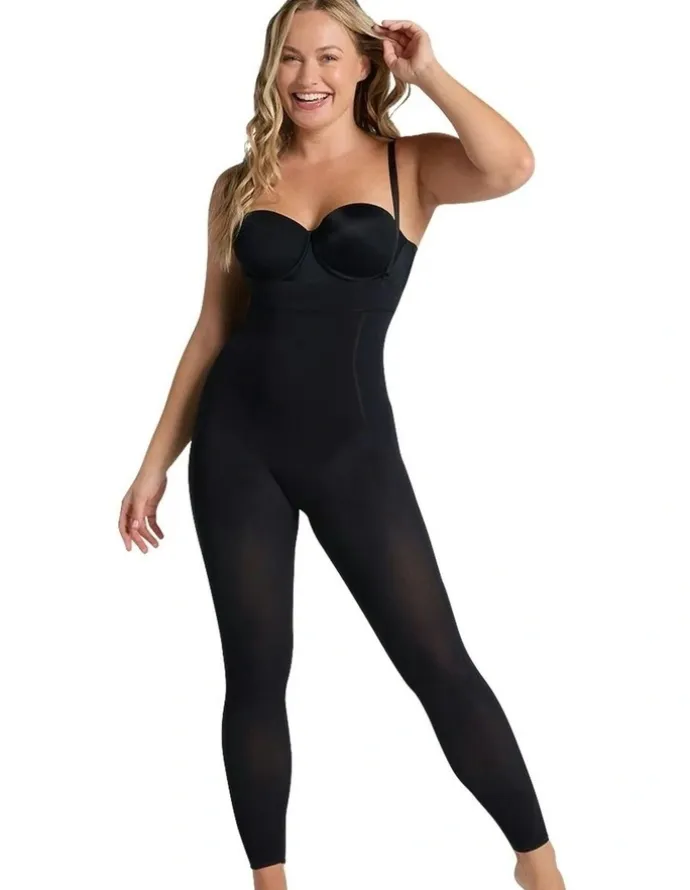 Leonisa Smart Shape Extra High Waist Butt Lift Shaping Leggings in Black