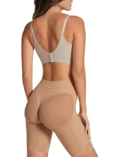 Leonisa Smart Shape Well-Rounded Butt Lift Shaping Shorts in Soft Natural
