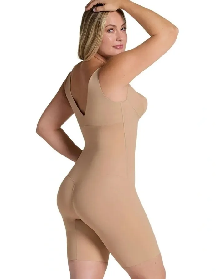 Leonisa Total Smooth Cupless Full Body Shaper in Golden Beige