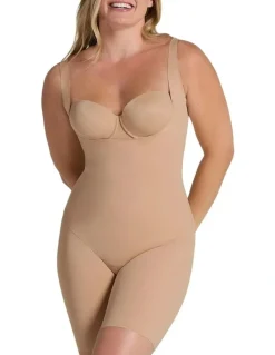 Leonisa Total Smooth Cupless Full Body Shaper in Golden Beige