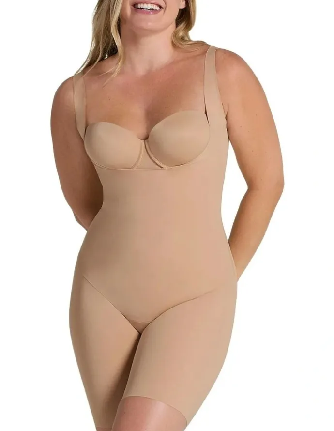 Leonisa Total Smooth Cupless Full Body Shaper in Golden Beige