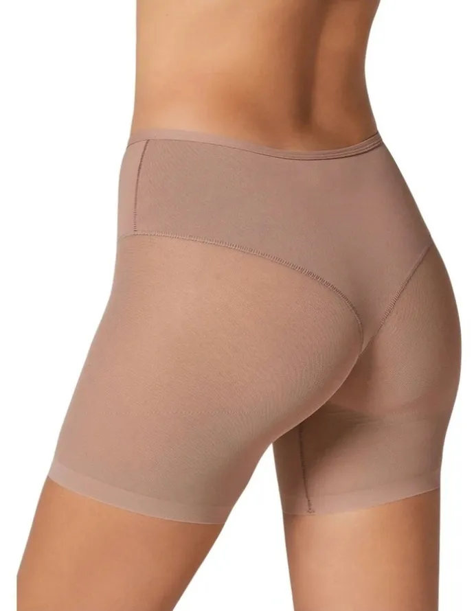 Leonisa Truly Undetectable Sheer Tummy Control Short in Brown