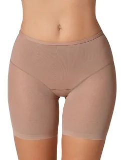 Leonisa Truly Undetectable Sheer Tummy Control Short in Brown
