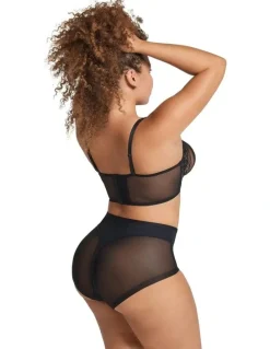 Leonisa Truly Undetectable Comfy Sheer Shaping Brief in Black