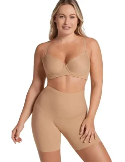 Leonisa Tummy Control And Anti-Chafe Shorts in Beige
