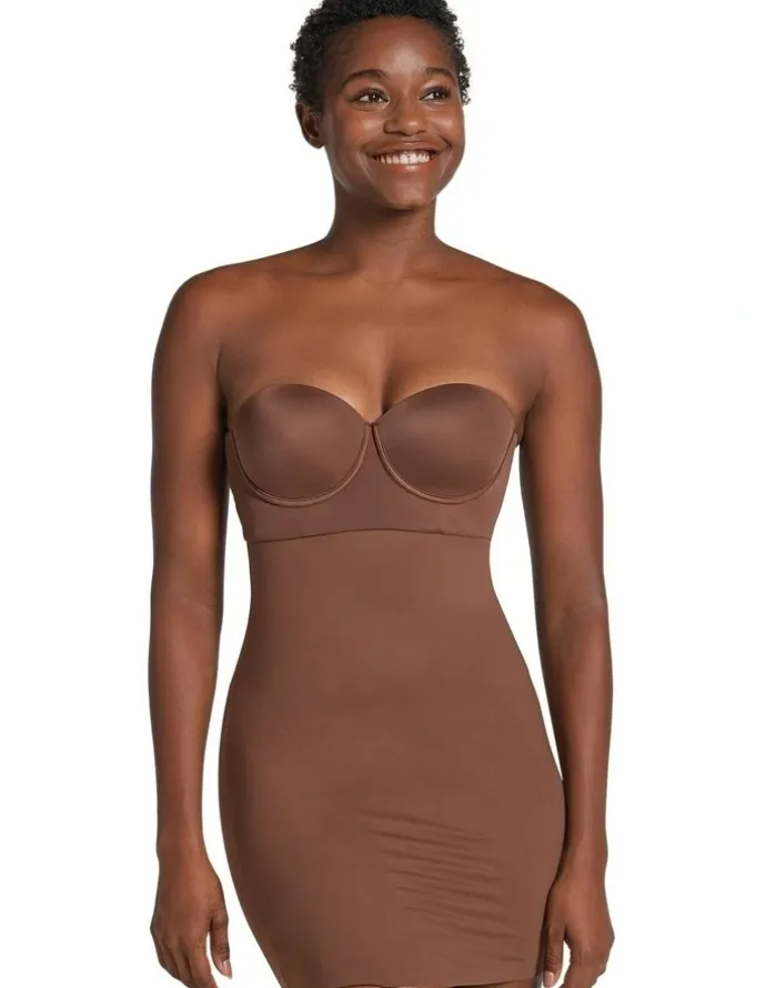 Leonisa Undetectable Skort Shapewear Slip Skirt And Anti Chafe Short in Beige