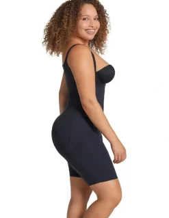 Leonisa Zip-and-Sculpt Total Zip Up Full Body Shaper in Black