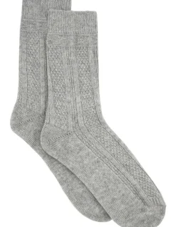 Levante Camella Crew Sock in Grey Marle