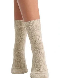 Levante Camella Crew Sock in Oatmeal