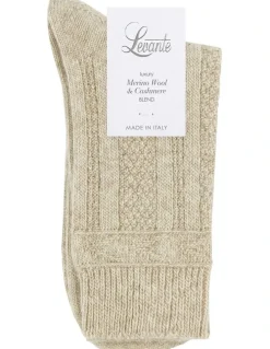 Levante Camella Crew Sock in Oatmeal