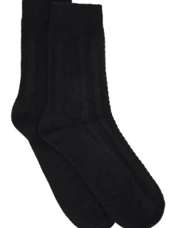 Levante Camella Crew Sock in Nero