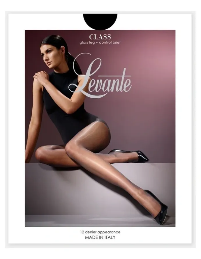 Levante Class Control Brief Pantyhose in Nero