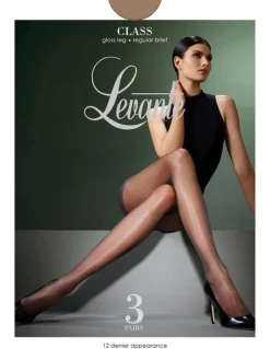 Levante Class Regular Pantyhose 3 Pair Pack in Suede