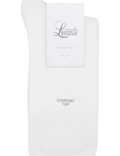Levante Comfort Top Sock in White