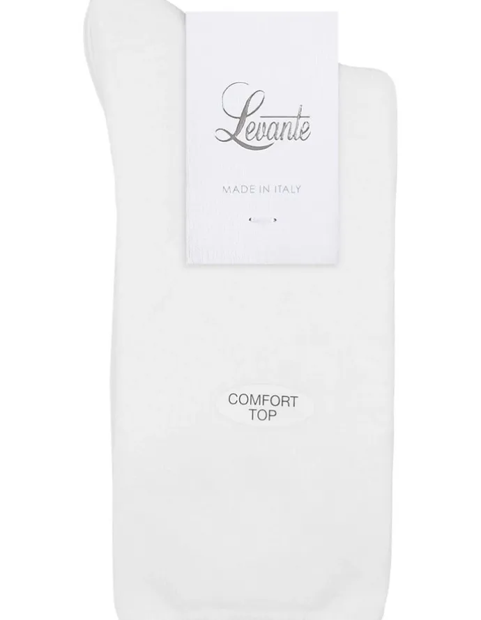 Levante Comfort Top Sock in White