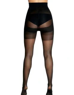 Levante Complete Shaper Sculpting Control Pantyhose in Nero