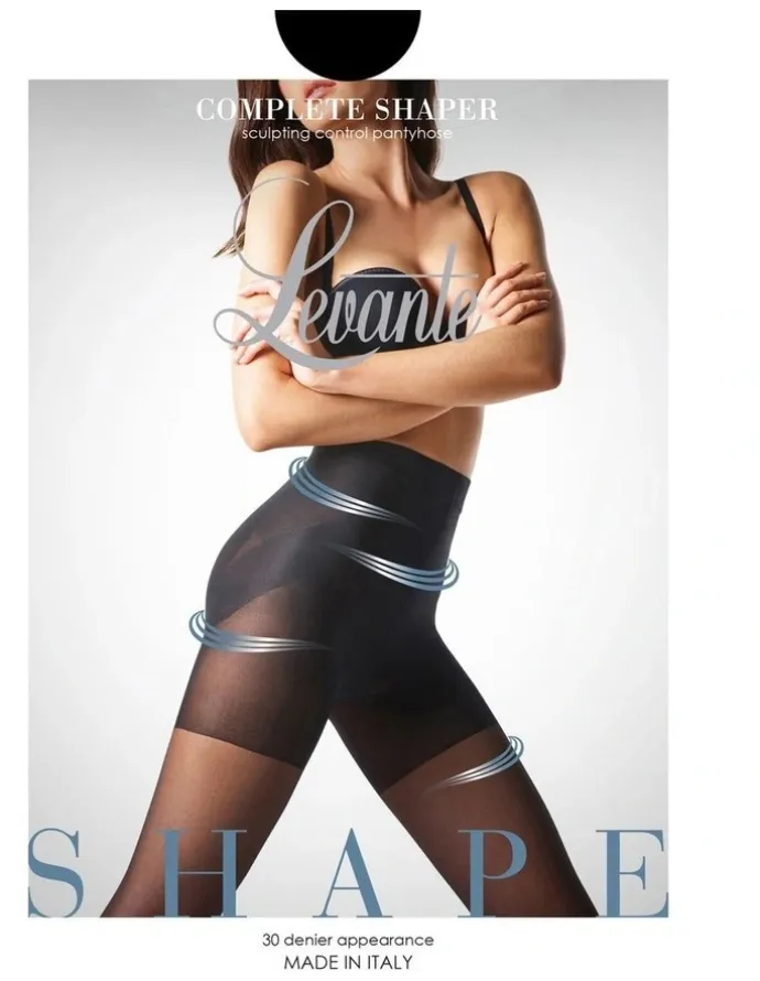 Levante Complete Shaper Sculpting Control Pantyhose in Nero