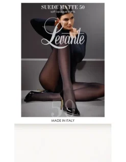 Levante 50D Suede Matte Tight in Snow White