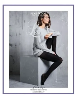 Levante Fine Wool Tight in Black
