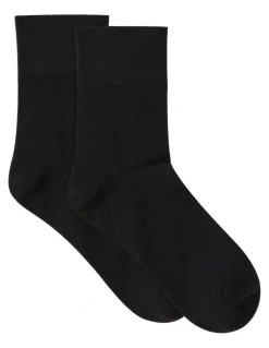Levante Micromodal Comfort Top Sock in Nero