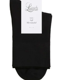 Levante Micromodal Comfort Top Sock in Nero