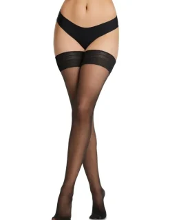 Levante Opulenza Luxury Sheer Stay Up in Nero