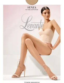 Levante Senza No Toes Pantyhose in Tan