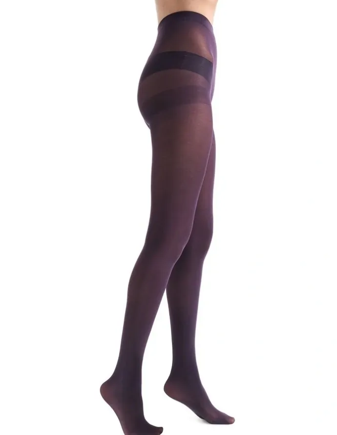 Levante Suede Matte Tights 50D in Raven