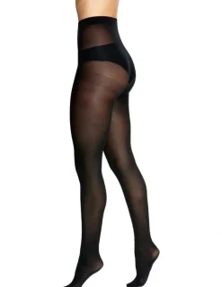 Levante Suede Matte Tights 50D in Nero