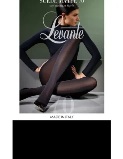 Levante Suede Matte Tights 70D in Nero