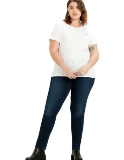 Levi's Curve Perfect Crew Curve Neck Tee in White